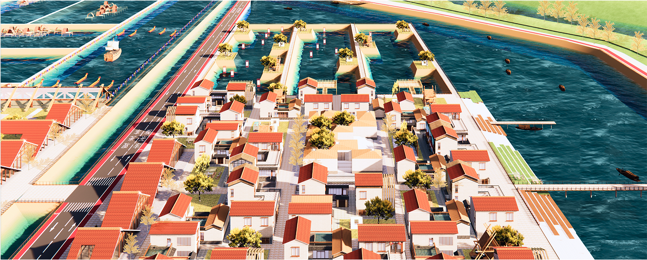 郯城十里村全景图